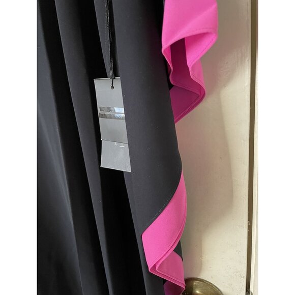 WORTH New York Kaftan Style Navy/ Hot Pink Dress Size Large - Picture 4 of 8